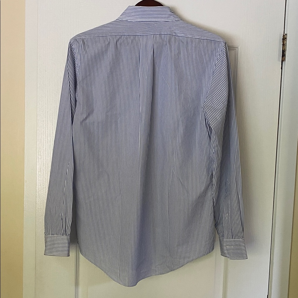 Brooks Brothers Blue and White Striped Casual Shirt size M - Picture 3 of 3